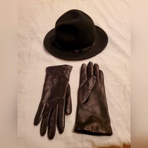 Gloves and Black Hat